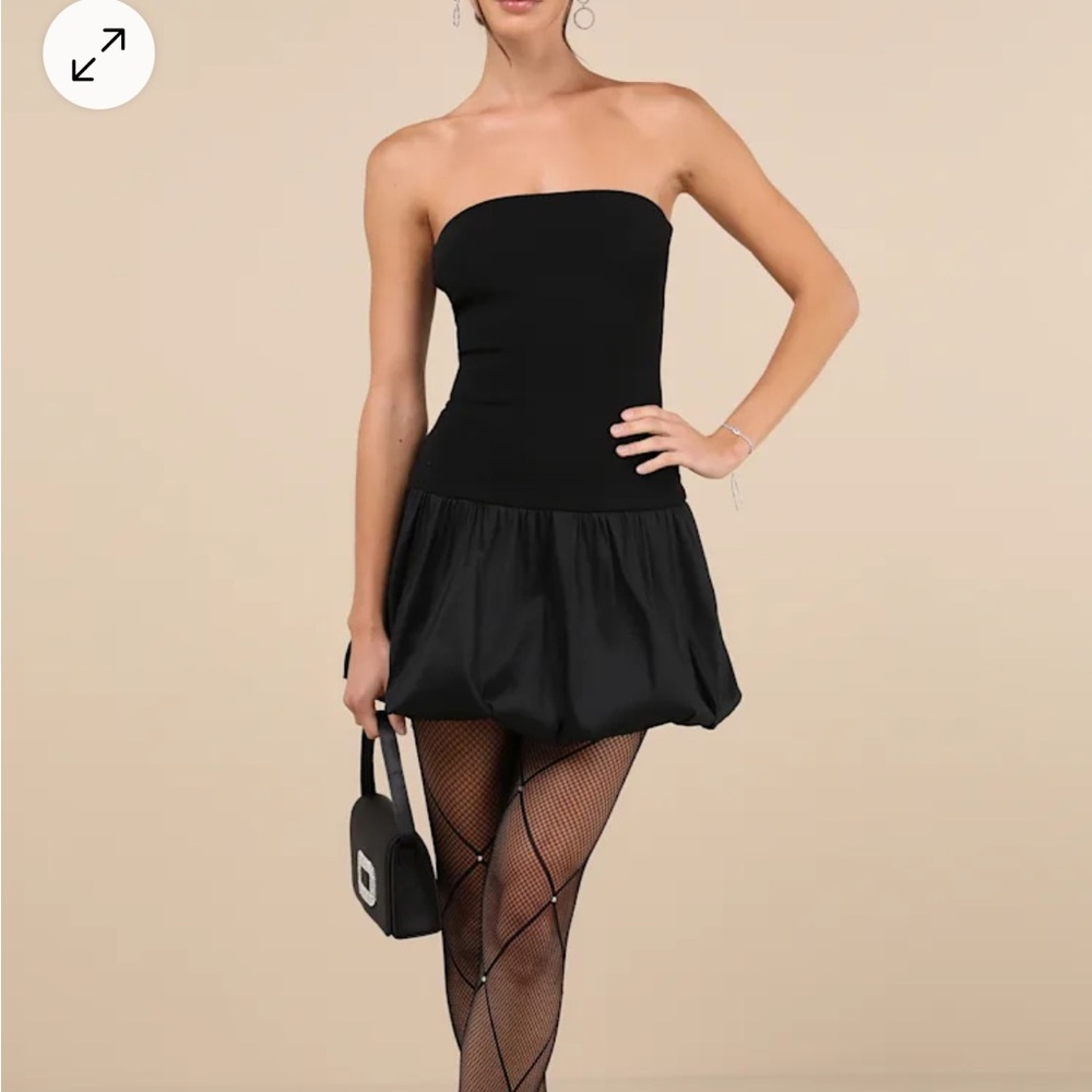 Lulus Mini Black Bubble Dress